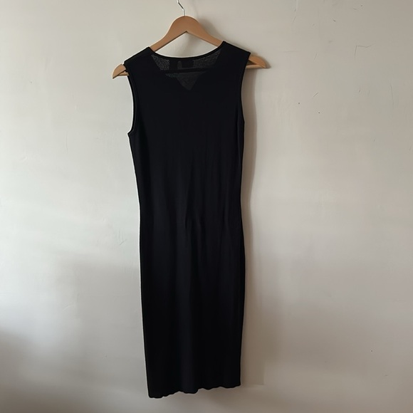 Merona Size M Black Casual Dress — Stretchy Sleeveless Midi / Everyday Staple - Picture 7 of 7